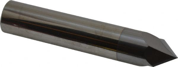 Accupro - 3/4" Diam 2 Flute Single End Solid Carbide Chamfer Mill - Apex Tool & Supply