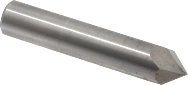 Accupro - 3/4" Diam 2 Flute Single End Solid Carbide Chamfer Mill - Apex Tool & Supply
