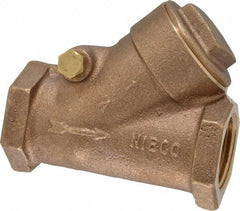 NIBCO - 1" Bronze Check Valve - Y-Pattern, FNPT x FNPT, 600 WOG - Apex Tool & Supply