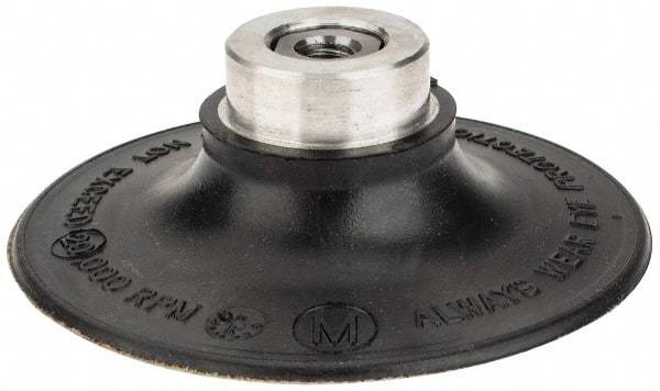 Standard Abrasives - 3" Diam Quick-Change Type R Disc Backing Pad - 1/4" Shank Diam, Medium Density, 20,000 RPM, Lockit Compatible - Apex Tool & Supply