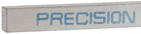 Precision Brand - 12" Long x 1/2" High x 3/8" Wide, Zinc-Plated Key Stock - Low Carbon Steel - Apex Tool & Supply