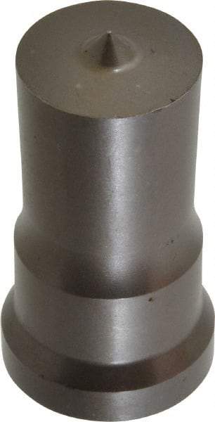 Cleveland Steel Tool - 1 Inch Diameter Round Ironworker Punch - 1-1/16 Inch Body Diameter, 1-7/32 Inch Head Diameter, 2-1/8 Inch Overall Length - Apex Tool & Supply
