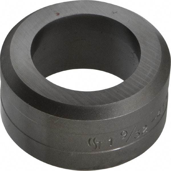 Cleveland Steel Tool - 1-9/32 Inch Diameter Round Ironworker Die - 2 Inch Head Diameter, 1 Inch Head Height - Apex Tool & Supply