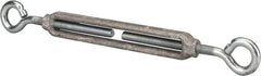 Made in USA - 144 Lb Load Limit, 3/8" Thread Diam, 2-7/8" Take Up, Aluminum Eye & Eye Turnbuckle - 6-7/8" Body Length, 1/4" Neck Length, 11-3/8" Closed Length - Apex Tool & Supply