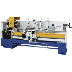 Summit - 25" Swing, 80" Between Centers, 120 Volt, Triple Phase Toolroom Lathe - 6MT Taper, 15 hp, 20 to 1,250 RPM, 4-1/8" Bore Diam, 48" Deep x 62" High x 156" Long - Apex Tool & Supply