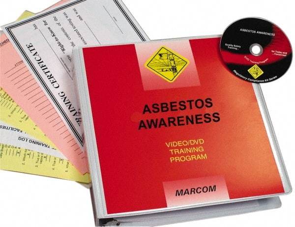 Marcom - Asbestos Awareness, Multimedia Training Kit - 14 Minute Run Time DVD, English and Spanish - Apex Tool & Supply