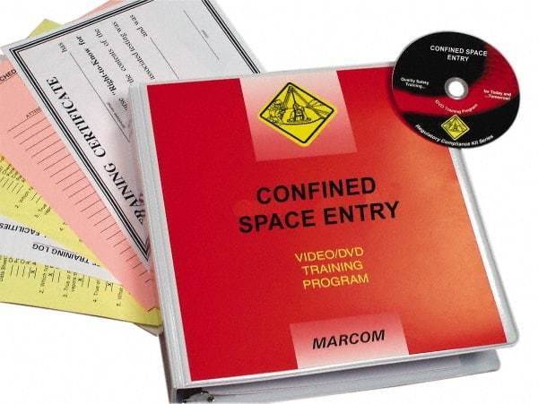 Marcom - Confined Space Entry, Multimedia Training Kit - 19 Minute Run Time DVD, English and Spanish - Apex Tool & Supply