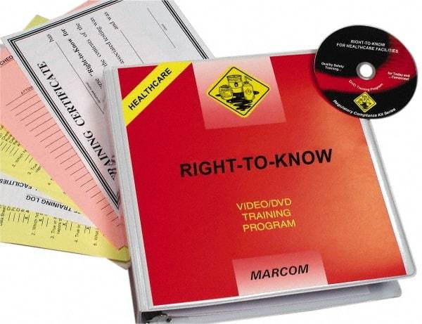 Marcom - Right to Know for Healthcare Facilities, Multimedia Training Kit - 21 Minute Run Time DVD, English and Spanish - Apex Tool & Supply