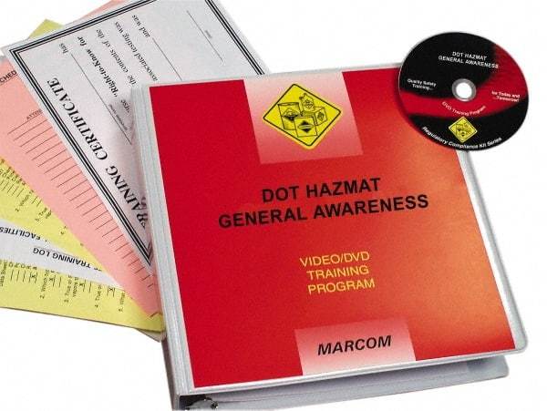 Marcom - DOT HazMat General Awareness, Multimedia Training Kit - 17 Minute Run Time DVD, English and Spanish - Apex Tool & Supply