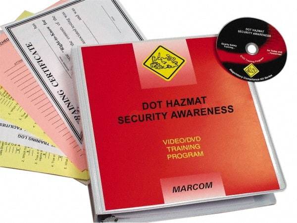 Marcom - DOT HazMat Security Awareness, Multimedia Training Kit - 13 Minute Run Time DVD, English and Spanish - Apex Tool & Supply