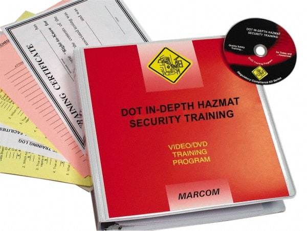 Marcom - DOT In-Depth HazMat Security, Multimedia Training Kit - 16 Minute Run Time DVD, English and Spanish - Apex Tool & Supply