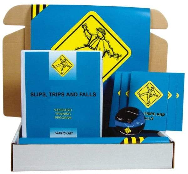 Marcom - Slips, Trips and Falls, Multimedia Training Kit - 17 Minute Run Time DVD, English and Spanish - Apex Tool & Supply