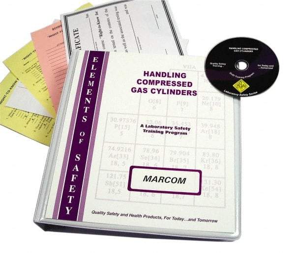 Marcom - Handling of Compressed Gas Cylinders, Multimedia Training Kit - DVD, English - Apex Tool & Supply