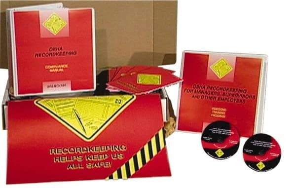 Marcom - OSHA Recordkeeping for Managers, Supervisors and Employees, Multimedia Training Kit - 37 Minute Run Time DVD, English and Spanish - Apex Tool & Supply
