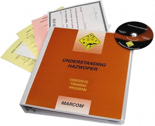 Marcom - Understanding HAZWOPER, Multimedia Training Kit - 26 min Run Time DVD, English & Spanish - Apex Tool & Supply
