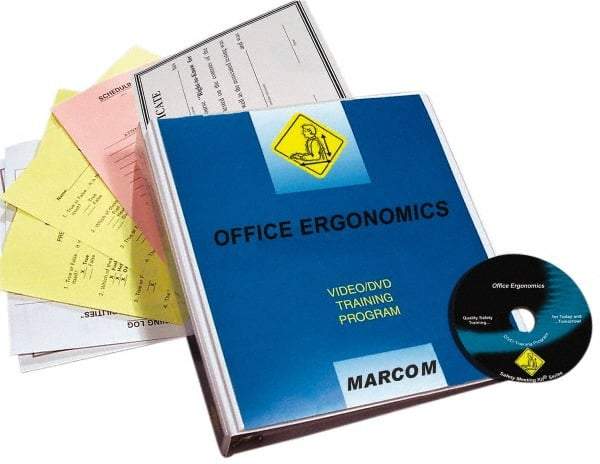 Marcom - Office Ergonomics, Multimedia Training Kit - 21 Minute Run Time DVD, English and Spanish - Apex Tool & Supply