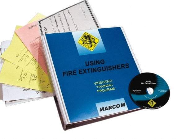 Marcom - Using Fire Extinguishers, Multimedia Training Kit - 18 Minute Run Time DVD, English and Spanish - Apex Tool & Supply