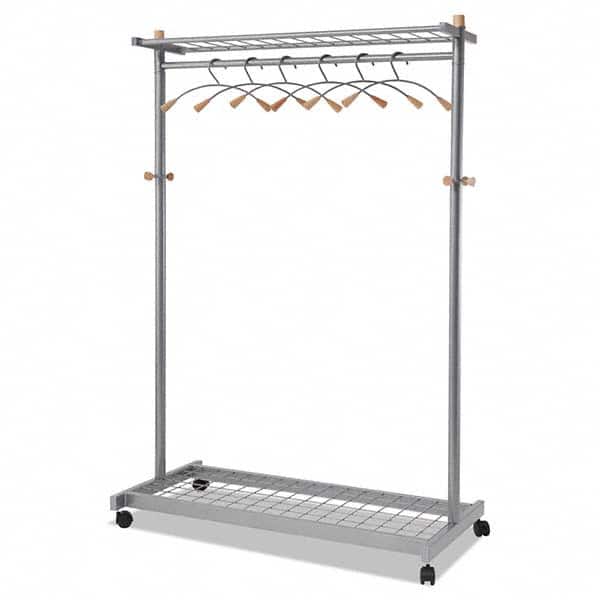 Alba - Coat Racks, Hooks & Shelving Type: Floor Rack Number of Hooks: 6 - Apex Tool & Supply