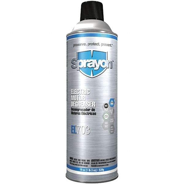 Sprayon - 19 Ounce Aerosol Electrical Grade Cleaner/Degreaser - Nonflammable - Apex Tool & Supply
