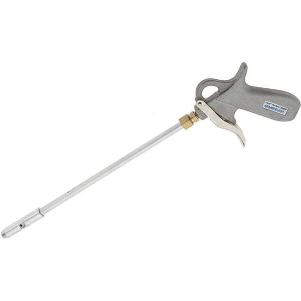 Guardair - 120 Max psi Venturi Nozzle Pistol Grip Blow Gun - 1/4 NPT, 12" Tube Length, Aluminum - Apex Tool & Supply