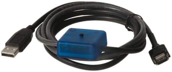 ASD/QMS - Remote Data Collection Interface - 6 Ft. Overall Length, For Use with Starrett 798 Series Calipers, Starrett Calipers (w/o Cable) - Apex Tool & Supply
