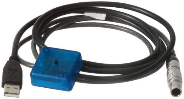 ASD/QMS - Remote Data Collection Interface - 6 Ft. Overall Length, For Use with Mahr Maxum III Indicator (10 Pin), Starrett 733 Series Micrometers & 2600 Series Indicators - Apex Tool & Supply
