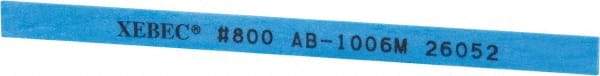 Value Collection - Rectangular, Ceramic Fiber Finishing Stick - 4" Long x 15/64" Wide x 1/32" Thick, 800 Grit, Super Fine Grade - Apex Tool & Supply