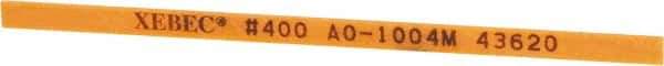 Value Collection - Rectangular, Ceramic Fiber Finishing Stick - 4" Long x 5/32" Wide x 1/32" Thick, 400 Grit, Super Fine Grade - Apex Tool & Supply