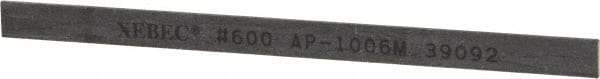 Value Collection - Rectangular, Ceramic Fiber Finishing Stick - 4" Long x 15/64" Wide x 1/32" Thick, 600 Grit, Super Fine Grade - Apex Tool & Supply