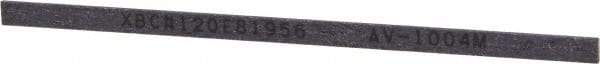 Value Collection - Rectangular, Ceramic Fiber Finishing Stick - 4" Long x 5/32" Width, 120 Grit, Fine Grade - Apex Tool & Supply