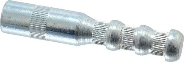 Wej-It - 1/2" Diam, 1/2" Drill, 2-3/4" OAL, 1-3/4" Min Embedment Drop-In Concrete Anchor - 12L14 Steel, Zinc-Plated Finish, Hex Nut Head, Hex Drive, 1" Thread Length - Apex Tool & Supply
