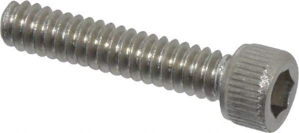 Value Collection - #4-40 UNC Hex Socket Drive, Socket Cap Screw - Grade 18-8 Stainless Steel, Uncoated, Fully Threaded, 9/16" Length Under Head - Apex Tool & Supply