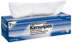 Kimtech - Dry Clean Room/Lab/Critical Task Wipes - Pop-Up, 11-3/4" x 11-3/4" Sheet Size, White - Apex Tool & Supply
