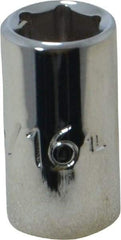 Proto - 5/16", 1/4" Drive, Standard Hand Socket - 6 Points, 7/8" OAL, Chrome Finish - Apex Tool & Supply