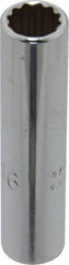 Proto - 5/16", 1/4" Drive, Deep Hand Socket - 12 Points, 2" OAL, Chrome Finish - Apex Tool & Supply