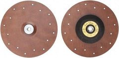 Made in USA - 9" Diam Locking Nut Disc Backing Pad - Soft Density, 10,000 RPM - Apex Tool & Supply
