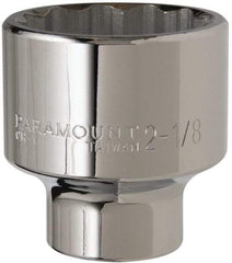 Paramount - 2-1/8", 3/4" Drive, Standard Hand Socket - 12 Points, 3-13/64" OAL - Apex Tool & Supply