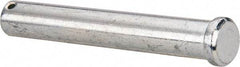 Made in USA - 3/4" Pin Diam, 5" OAL, Standard Clevis Pin - 5/32" Hole, 4-27/32" Usable Length, Uncoated Steel - Apex Tool & Supply