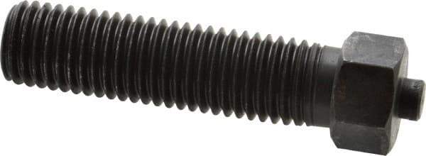 Gibraltar - 3/4-10 Thread, 7/8" Size, 3-1/2" Long, Black Oxide Coated, Steel, Lead Alloy Clamp Rest & Support - 2-3/8" Thread Length, 11/32" Pin Diam x 3/16" Pin Height, 1/2" Nut Height - Apex Tool & Supply