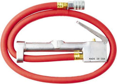 Milton - 160 Max psi Closed Check Aluminum/EPDM Inflator Gauge - Straight Grip Chuck, 1/4 FNPT, 10 to 160 psi Pressure Range - Apex Tool & Supply