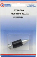 Coilhose Pneumatics - Blow Gun Safety High Flow Nozzle - 1/2-27 UNS, 2" Long, Aluminum - Apex Tool & Supply