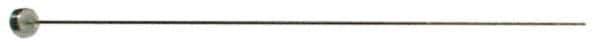 Gibraltar - 6mm Pin Diam, 12mm Head Diam x 5mm Head Height, 630mm OAL, Straight Ejector Pin - Steel, 625mm Pin Length - Apex Tool & Supply