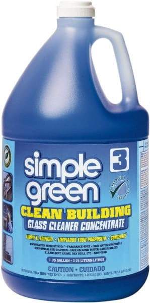 Simple Green - 1 Gal Bottle Unscented Glass Cleaner - Concentrated, Use on Glass Surfaces - Apex Tool & Supply