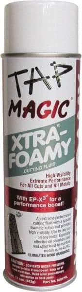 Tap Magic - Tap Magic Xtra-Foamy, 17 oz Aerosol Cutting Fluid - Semisynthetic - Apex Tool & Supply