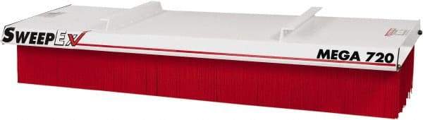 Sweepex - 12" Long x 72" Wide Sweeper Accessory - Stiff Polypropylene Bristles - Apex Tool & Supply