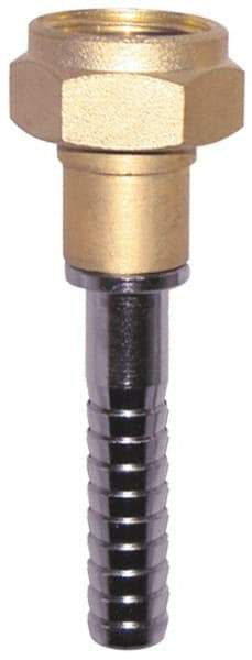 SuperKlean - 3/4 FGHT x 1/2" Hose Barb, FGHT x Hose Barb Swivel - Brass & Stainless Steel - Apex Tool & Supply