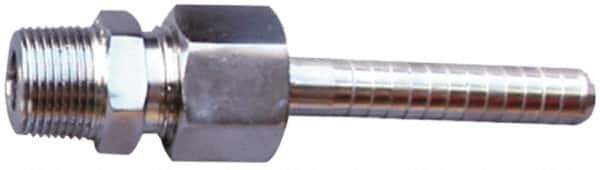 SuperKlean - NPT x 1/2" Hose Barb, 3 Piece Mixer Adapter - Stainless Steel - Apex Tool & Supply