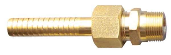 SuperKlean - NPT x 5/8" Hose Barb, 3 Piece Mixer Adapter - Brass - Apex Tool & Supply