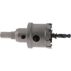 Value Collection - 1-1/2" Diam, 1" Cutting Depth, Hole Saw - Carbide-Tipped Saw - Apex Tool & Supply