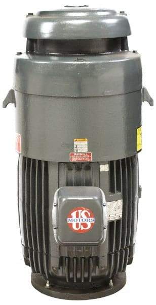 US Motors - 75 hp, TEFC Enclosure, No Thermal Protection, 1,775 RPM, 460 Volt, 60 Hz, Three Phase Standard Efficient Motor - Size 365 Frame, Vertical Mount, 1 Speed, Ball Bearings, 88 Full Load Amps, F Class Insulation, Reversible - Apex Tool & Supply